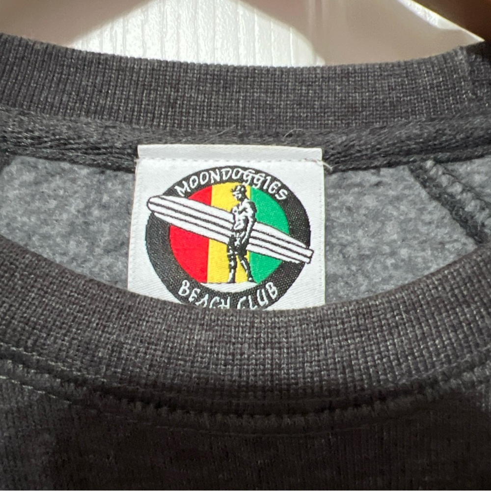 Moondoggies Surf Shop California Gray Sweater MoonDoggies Moon Doggies Medium - Picture 4 of 12
